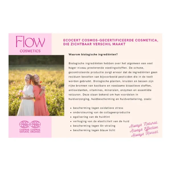 Flow Cosmetics - Brochures - Greenest Cosmetics